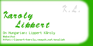 karoly lippert business card